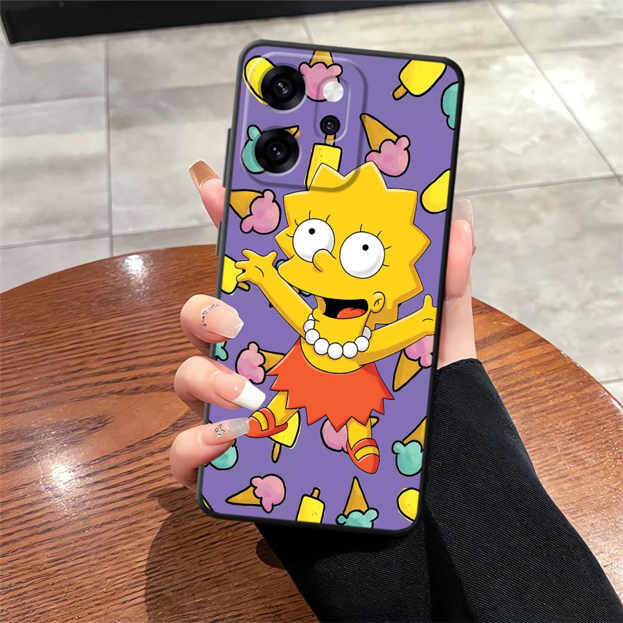 Чехол для телефона для Oppo A76 F9 F11 F29 A93 A98 A96 A74 A84 A78 Reno 4F 5 6 7 8 10 11 14 A83 S-simpsons Пончик