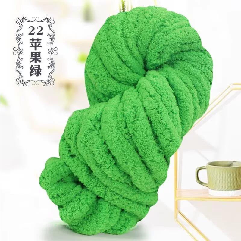Толстая пряжа из микрофибры (chenille) для пледов, супермягкая и пушистая, гигантская полиэстеровая пряжа в стиле chenille для проектов домашнего декора