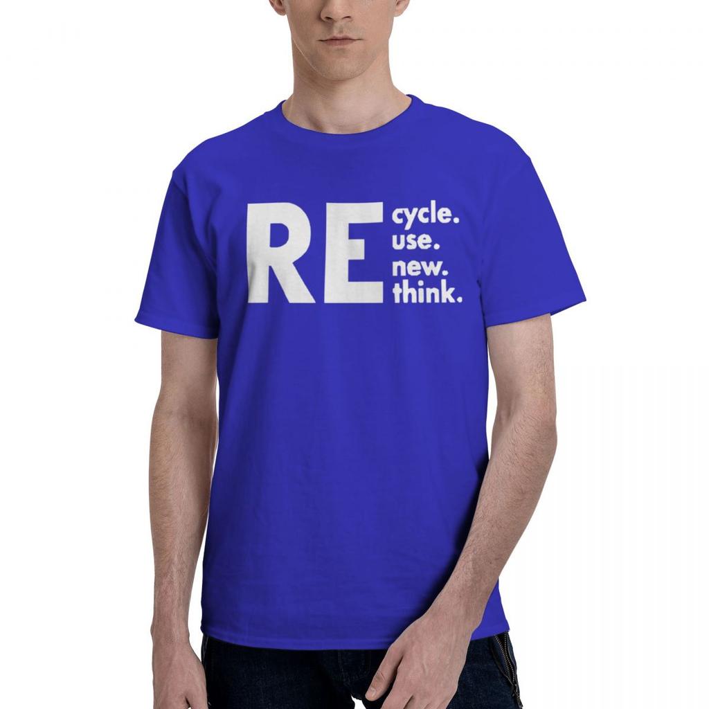 Walmart Recycle Renew Rethink 100 Cotton Casual Breathable Confortable Shirt Funny Mens TShirts Funny Gifts