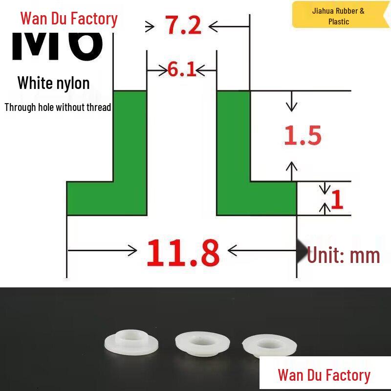 T-Shaped Nylon Insulating Bushing Spacer for M3-M35 Threads