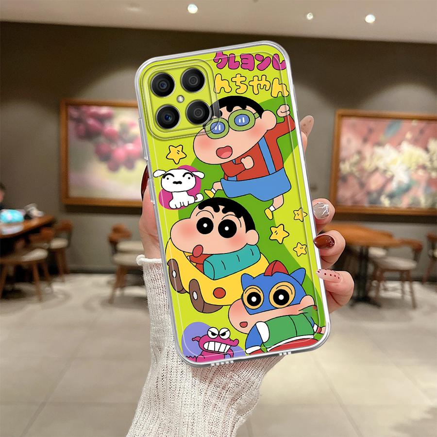 Cute Crayons Shinchan Soft Phone Cover Case for Honor X7b X9a 90 Lite X8 X8b X8a X9b