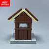Набор MOC Кирпичи Будка для Собаки Клетка Сарай Сельскохозяйственное Животное Строительные Блоки Подарок на День Рождения DIY Куклы Игрушки