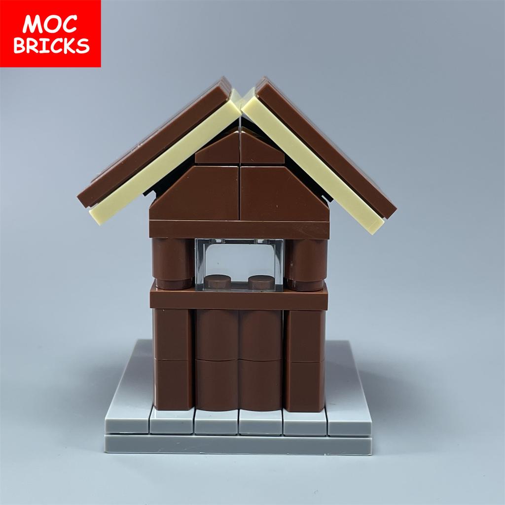 Набор MOC Кирпичи Будка для Собаки Клетка Сарай Сельскохозяйственное Животное Строительные Блоки Подарок на День Рождения DIY Куклы Игрушки