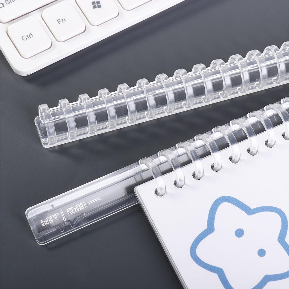 Пластиковые переплеты-гребни Круглые кольца для переплета книг с отрывными листами Кольца для переплета записных книжек Корешки