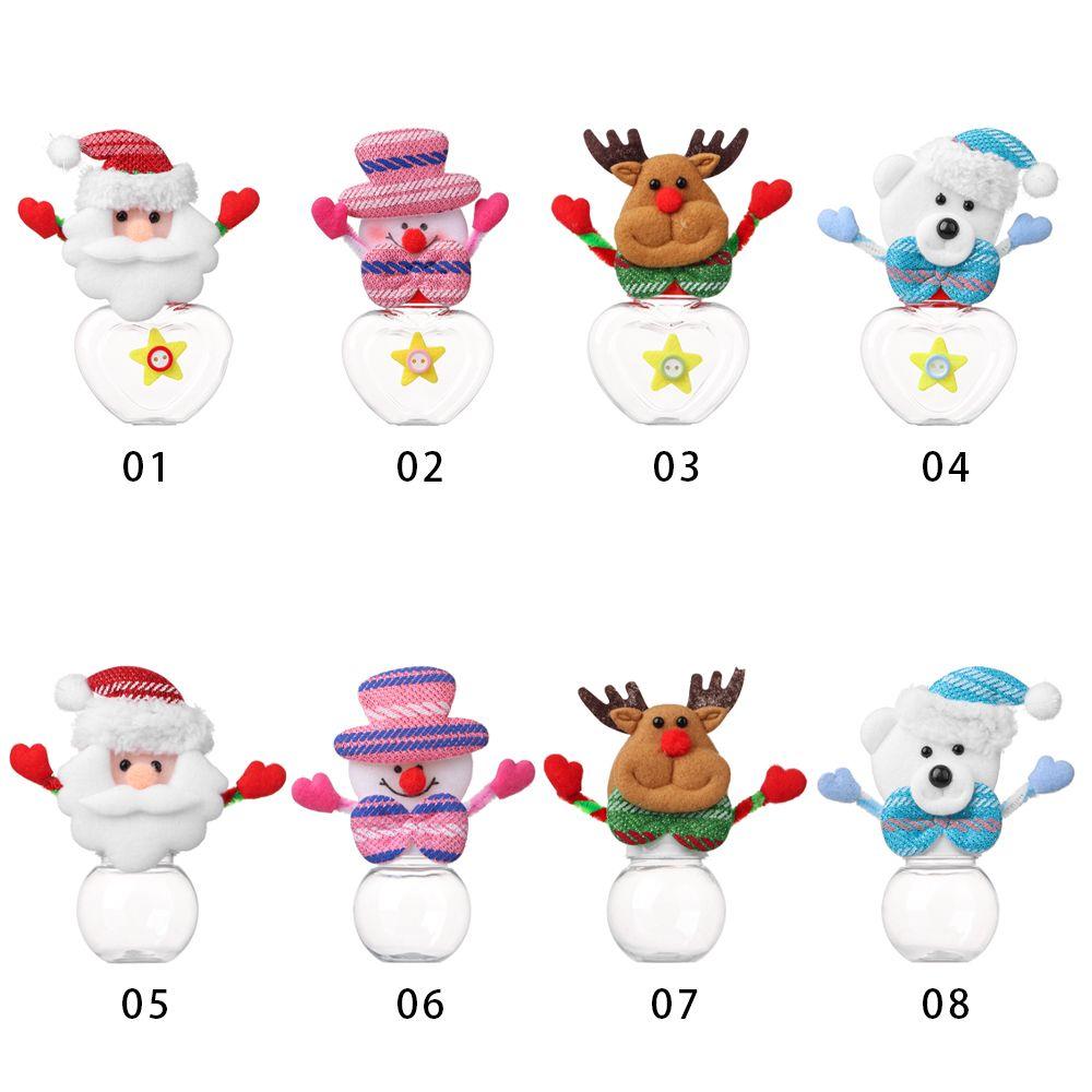 Party Decoration Storage Organizer Storage Bottle Kids Cute Box Candy Jar Santa Claus Christmas