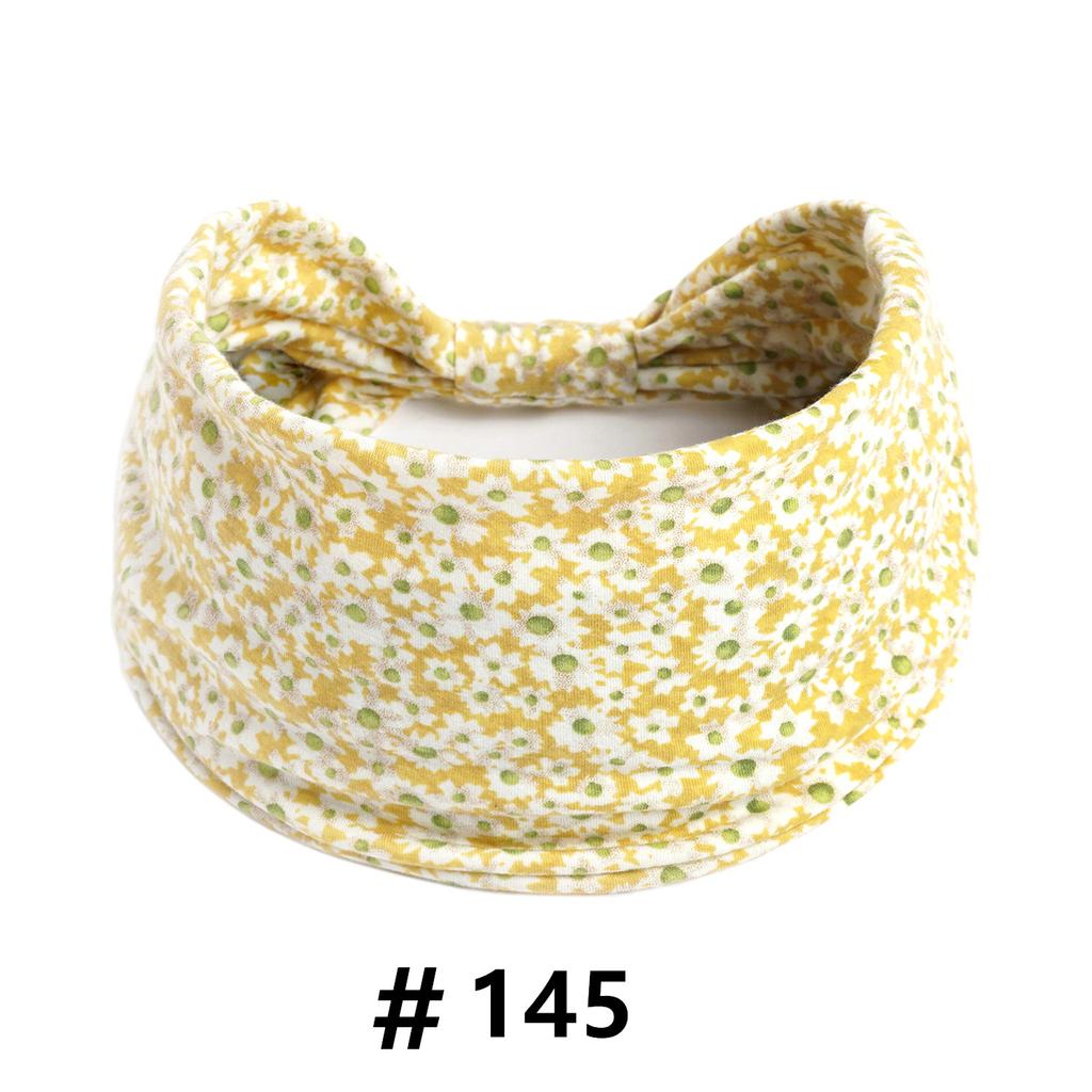 Бохо повязки на голову для женщин Хлопковые широкие повязки на голову Эластичная повязка для волос Нескользящая для тренировок Йоги Бега Тюрбан Головной убор Аксессуары для волос