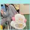 Theme Penguin Cartoon Plush Backpack Outdoor Large Capacity Itabag Transparent