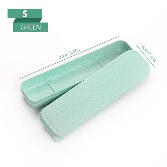 21/24cm PP Portable Travel Tableware Storage Box Case Food Grade Dinnerware Kitchen Fork Spoon Box For Kid School Cutlery