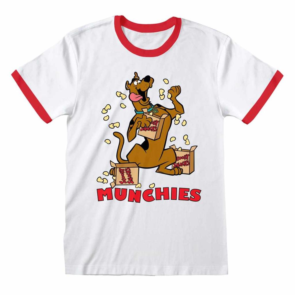 Scooby Doo Unisex Adult Munchies Ringer T-Shirt
