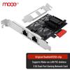 Сетевая карта MOGE 2.5G с двумя портами PCIe Ethernet (Китайская версия)