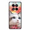 Черный силиконовый чехол для Xiaomi Redmi Note 14 Pro Чехол Note14 Pro Plus Coque Мультяшный кот Мягкая задняя крышка Для Poco X7 Чехол для телефона