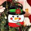 1Pc Christmas Cartoon Snowman Wooden Hanging, Window Door Holiday Home Decoration Wooden Hanging, Christmas Family Party Decoration Supplies