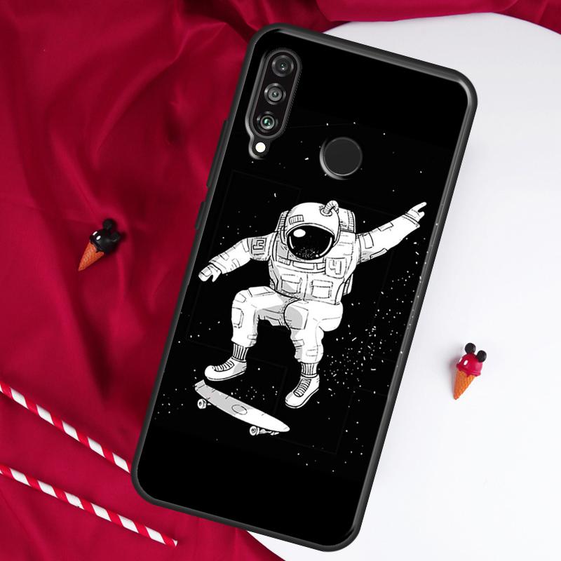 Эстетичный Космос Луна Астронавт Для Huawei Nova 9 SE 10 5T Y90 Y70 Y60 Y61 Y91 Y72 12i 12s 11i P60 Pro P20 P30 P40 Lite Чехол