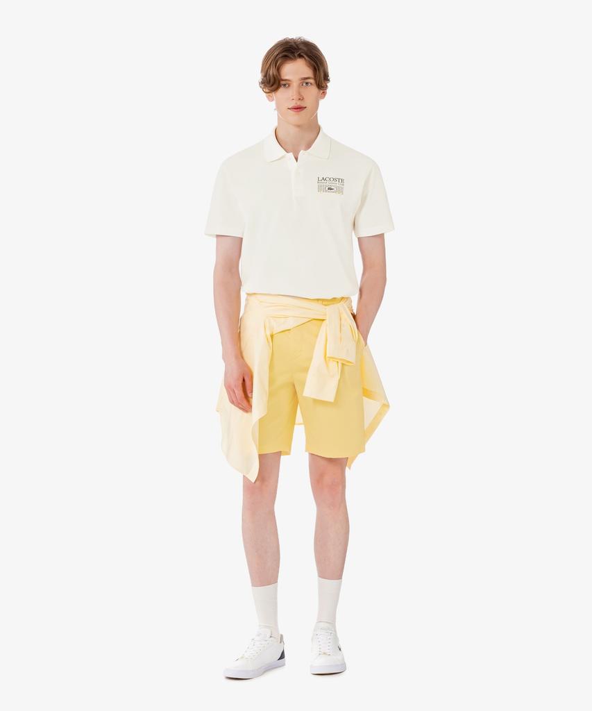 Мужская футболка-поло LACOSTE Roland Garros с принтом Ph0379-56G 70V