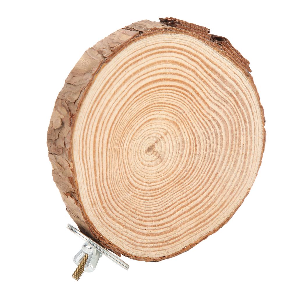 Птицы Круглая платформа для жердочек Натуральная деревянная подставка для клетки Птицы Попугаи Кусающиеся Стоя8-10