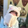 Cute Blusher Bear Scarf Warm Plush Bear Hat Gloves Cartoon Outdoor