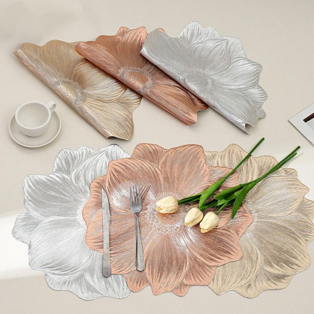 Новая подставка под тарелку подсолнух, термостойкая, ПВХ, моющаяся, теплоизоляционная коврик, гостиница, ресторан, декоративная подставка под стол, стиль Инстаграм