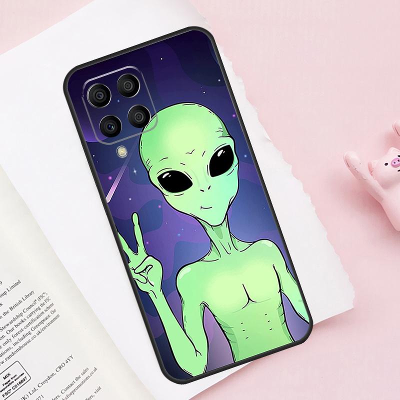 Эстетика Мультяшный Инопланетянин Космос Для Samsung Galaxy M54 M34 M14 M53 M33 M13 M12 M32 M52 M20 M15 M55 M21 M51 M31s M30s Чехол