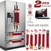 2pcs Festive Christmas Refrigerator Handle Protectors - Snowman & Santa Designs, Washable & Decorative for Home Appliances
