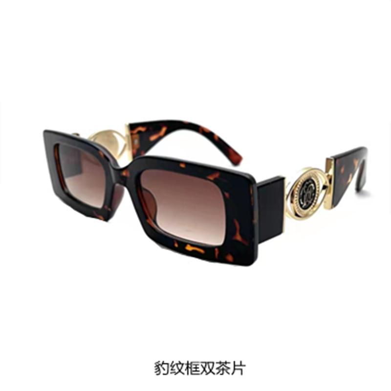 Square small frame European and American metal trend decorative accessories fashion sunglasses women's personalized sunglasses men