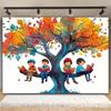 One polyester fiber reading tree book, for book lovers. Dimensions: 39x59 inches | 70.8x90.5 incheszyc