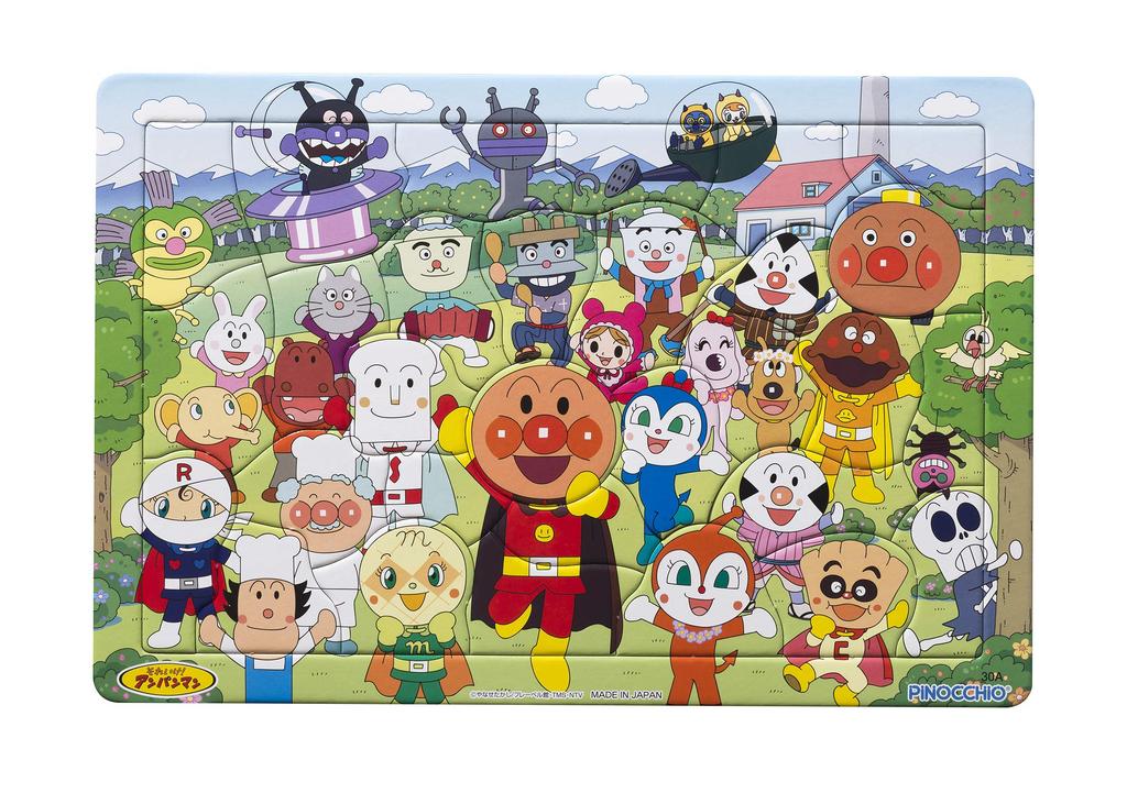 Anpanman Genius First Puzzle 30 Pieces A Pattern Friends Gathering Brain's