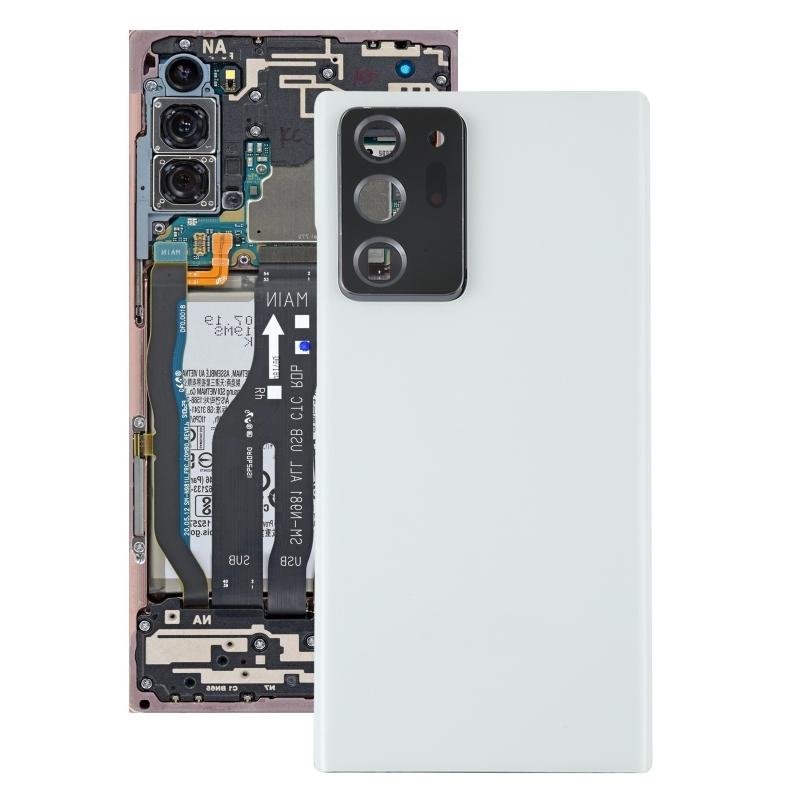 Для Samsung Galaxy Note20 Ultra задняя крышка аккумулятора с крышкой объектива камеры