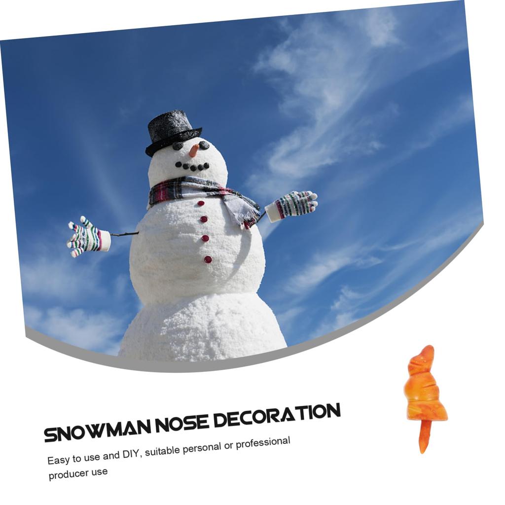 NUOLUX 50pcs Snowman Toy Accessories, Christmas DIY Ornaments, Decorative Noses, Snowman Noses, Santa Claus Noses, Craft Toys, Christmas Noses, DIY