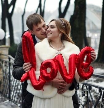 Zestaw Na Walentynki, Balony Serca + Love 1 Kpl.
