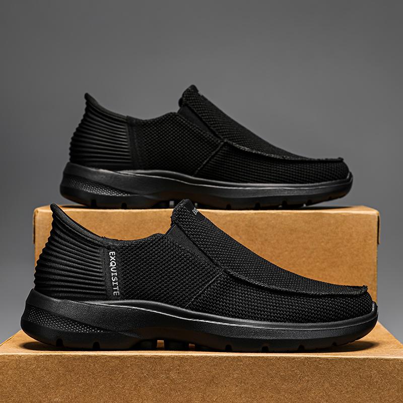 Fashion Hot Sale Men Casual Shoes Slip On Canvas Shoes Comfortable Walking Flats for Man Non Slip Soft Loafers Moccasins Summer Sneakers