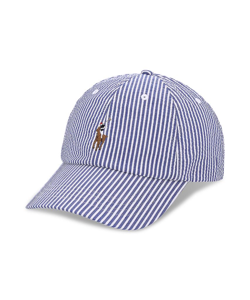 Кепка-бейсболка POLO RALPH LAUREN из сирсакера - Синяя