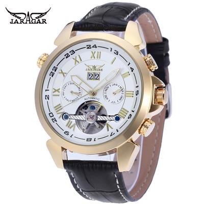 Модные повседневные мужские часы, полые часы, автоматические механические часы