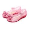 Girls' Sandals Bun Head Bow Princess Jelly Shoes Children's Dance Shoes