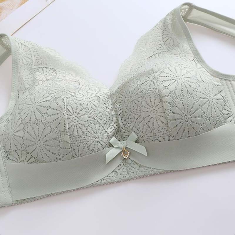 Thin Section of The Large Size Without Steel Ring Underwear Female Anti-sagging Beauty Undershirt Type Gathered Bra