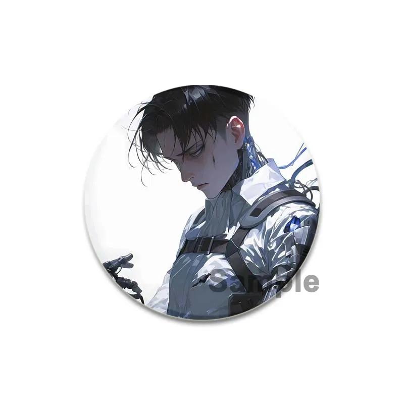 32/44/58 мм аниме Атака титанов Броши для ювелирных изделий Аксессуары Косплей Значок Мультфильм Подарочные рюкзаки Сумки Кнопки Значки Фанаты Коллекция