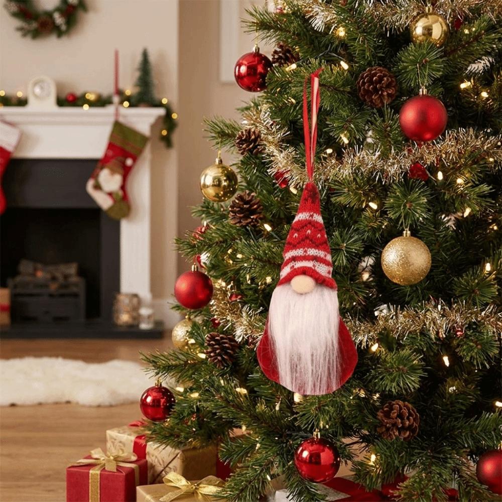 Santa Claus Christmas Gnome Pendant Faceless Tomte Ornaments Christmas Dinner