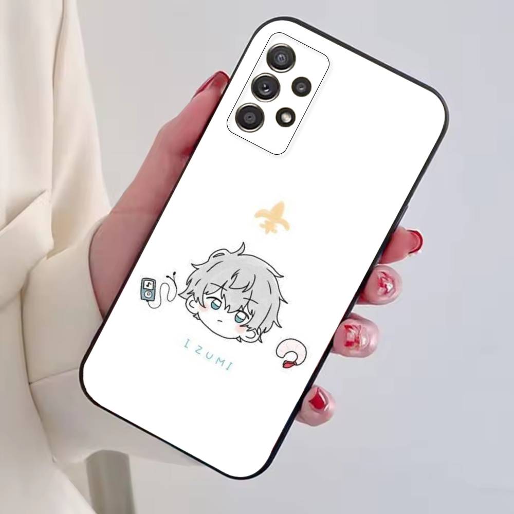 Чехол для телефона Ensemble Stars I-Izumi Sena для Samsung S25, S24, S21, S22, S23, S30, Ultra, S20, Plus, Fe, Lite, Note 10, Черный