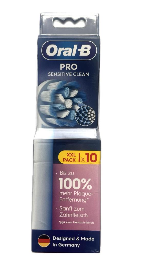 Braun Oral-B Sensitive Clean PRO Replacement Brushes, Soft Ultra-Fine Bristles, 10-Pack (EB60X-10) [Parallel Import]