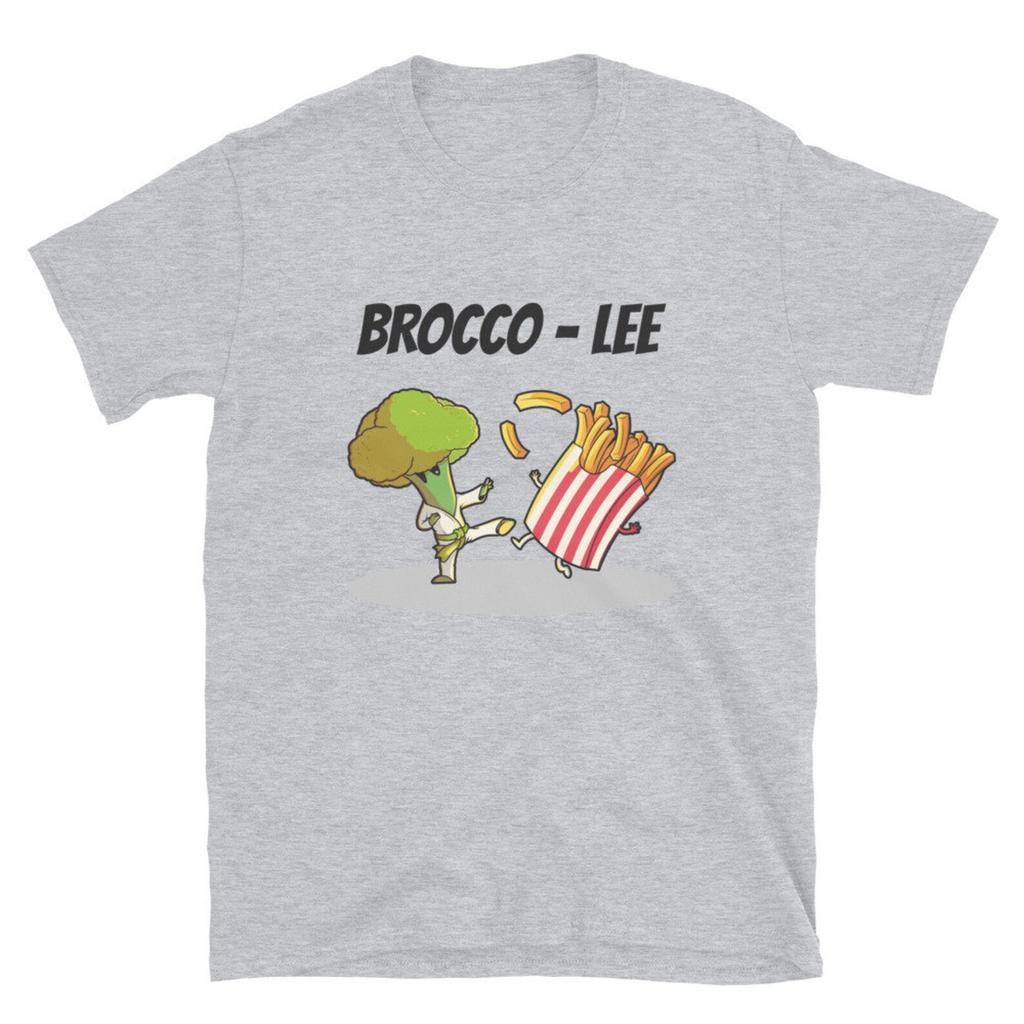 Funny Vegan T-shirt, Broccoli Gym Tee, Vegetarian Gift