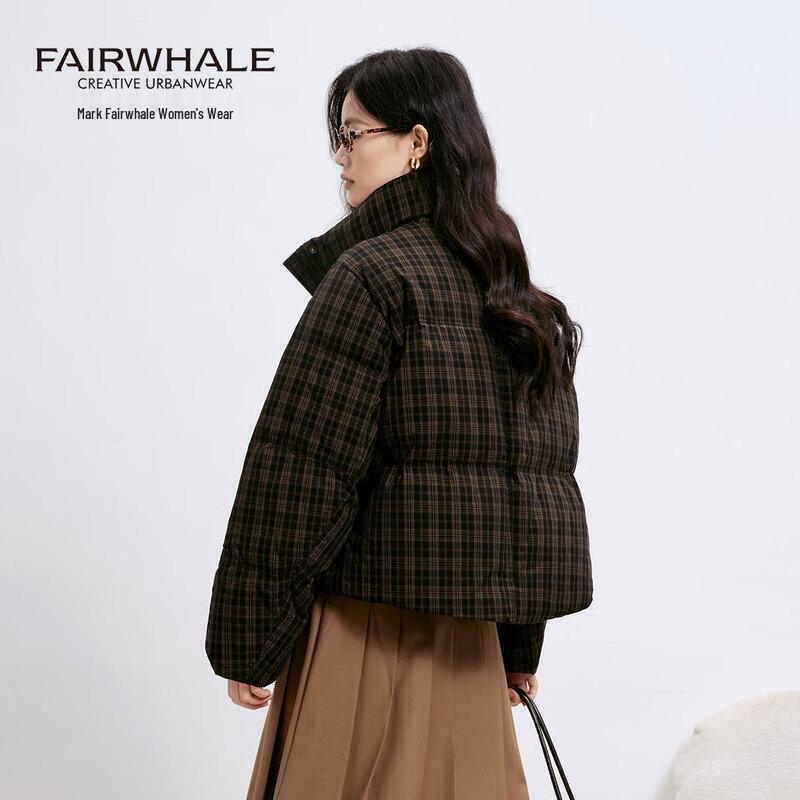 Женский клетчатый короткий пуховик Mark Fairwhale