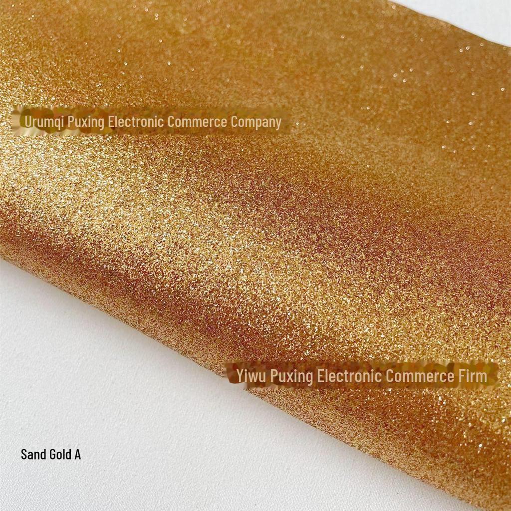 Блестящая ткань из искусственной кожи с градиентной радугой и золотисто-серебряными блестками