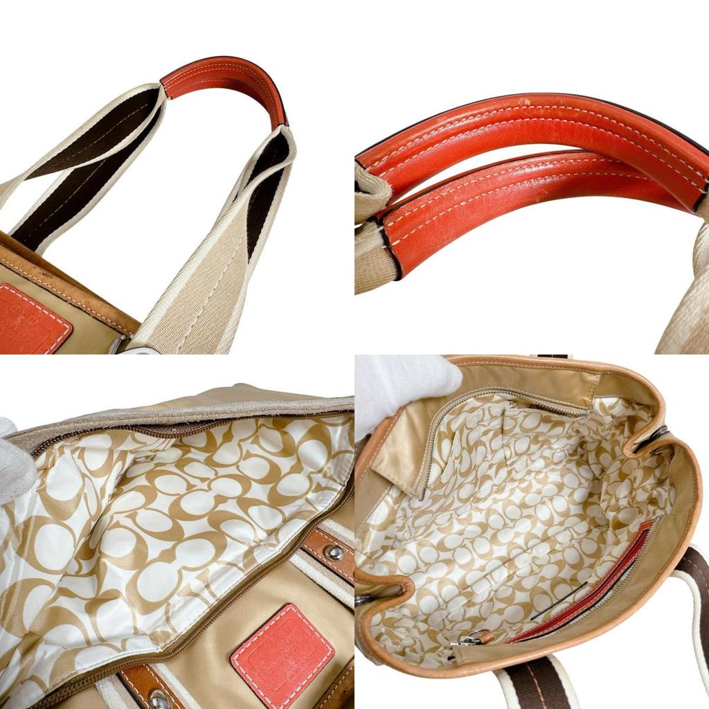 Coach Женская сумка через плечо Ashley Dot, нейлон, коричневая, B1481-F20027, б/у