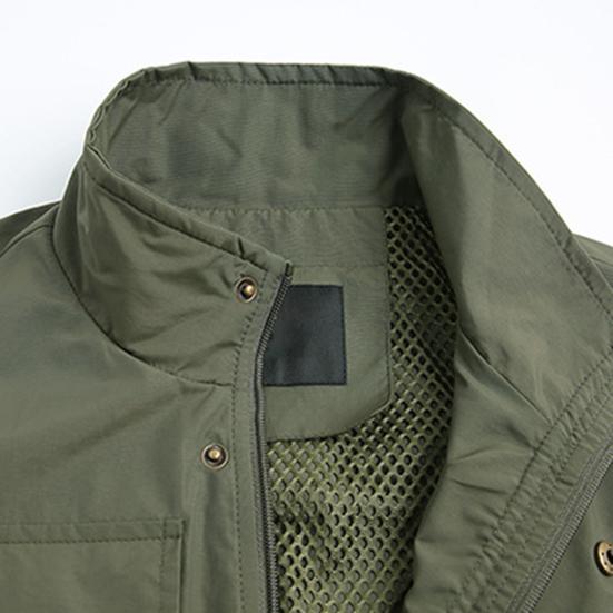 Жилет для кемпинга, однотонный, водонепроницаемый, повседневный, шикарный, с отложным воротником для путешествий