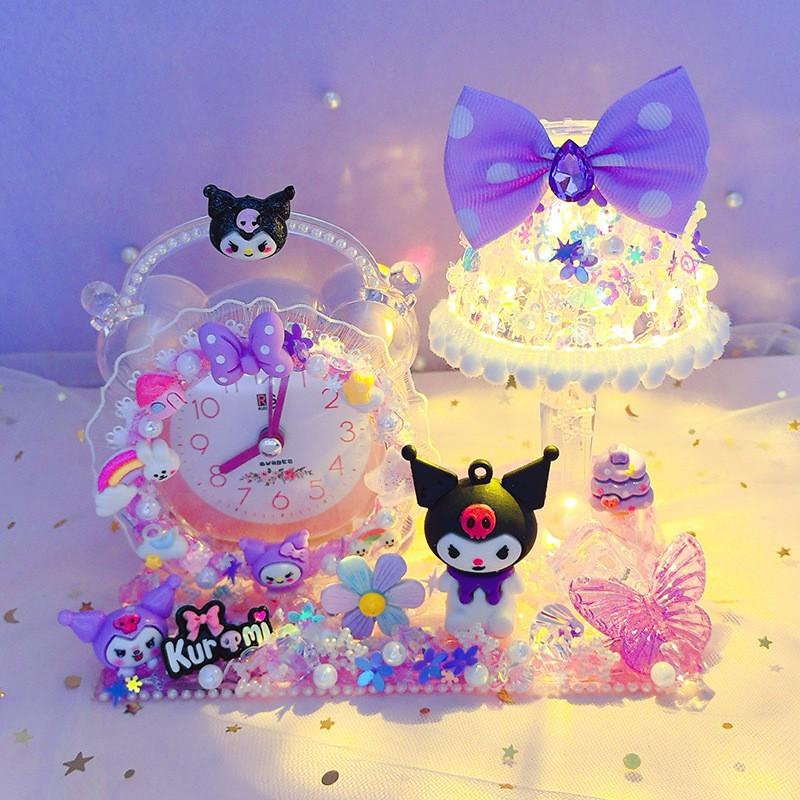 DIY Creative Kids Clock Craft Kit With Resin Glue Decorative Crystal Timepiece Childrens Educational Activity Home