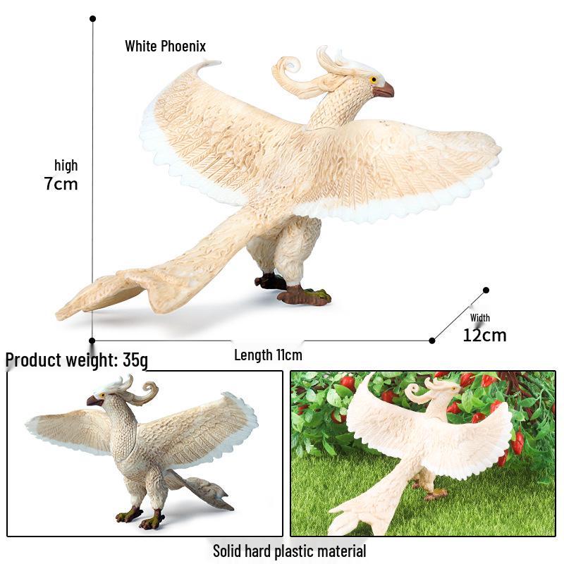 Dinosaur & Dragon Plastic Toy Set: Mythical Animal Figures for Kids
