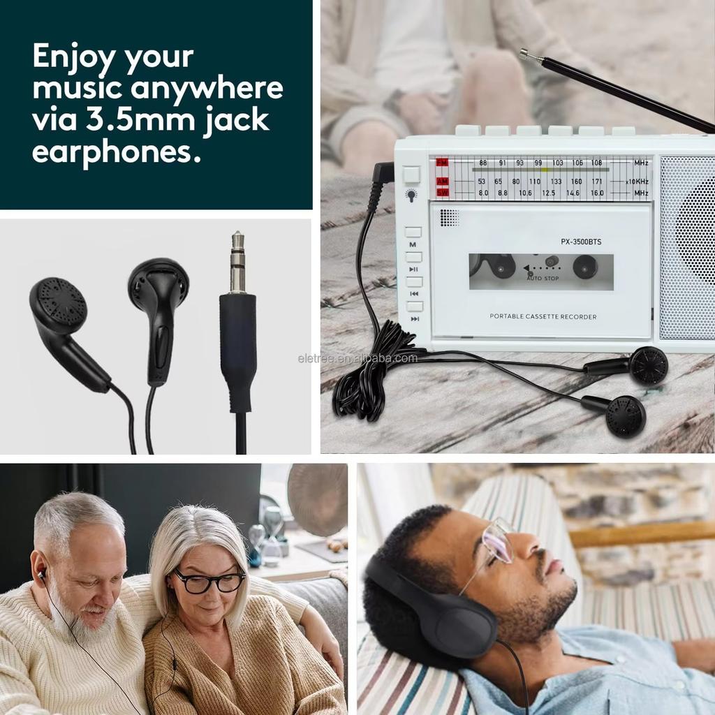 Солнечный аварийный радиоприемник USB AM/FM/SW многодиапазонный радиоприемник стерео беспроводной Bluetooth MP3 аудио кассетный плеер/рекордер AM радио