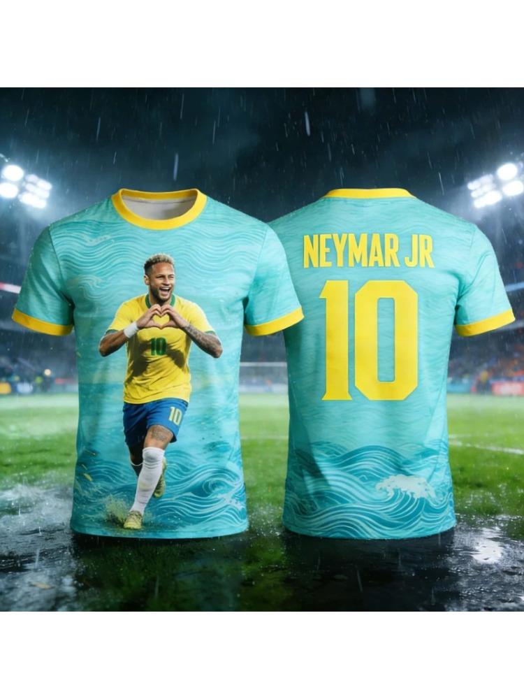 Летняя футбольная форма 2026 года, специальное издание Neymar с ИИ, для детей и взрослых, дышащая и подходит для всех спортивных тренировок