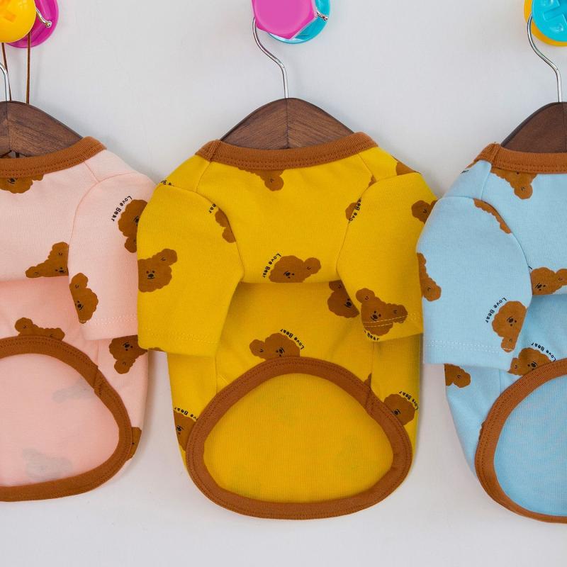 Домашняя собака осень/зима базовое пальто для медведя осень/зима маленькая собака домашняя одежда толстовка с капюшоном для собак осенняя базовая одежда для щенков