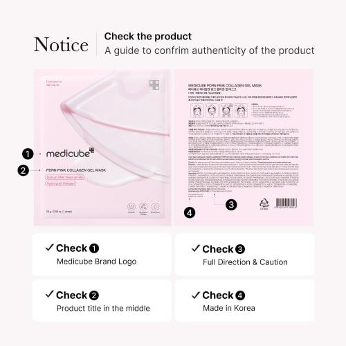 Medicube PDRN pink collagen gel mask 5 pieces acupuncture collagen medicube pdrn pink collagen gel mask 5 ea