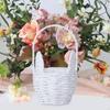 Пасхальный кролик корзина цветок пустой портативный, украшение, яйцо свадьба